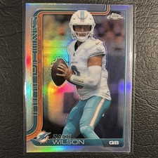 Topps Chrome 2025 Refractor Zach Wilson Miami Dolphins #189