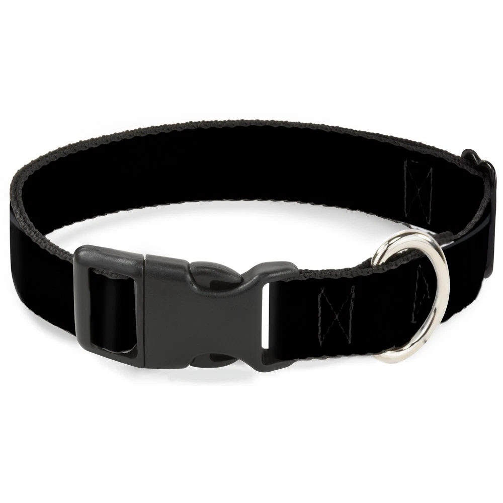 Plastic Clip Collar Black Panel WIDE-Large 20-31"