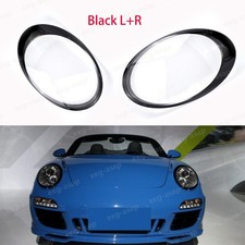 Front Headlight Cover Lens Shell Replacement For Porsche 911 991 997 2005-2011