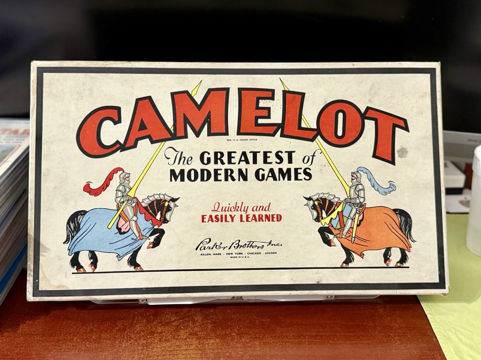 Parker Brothers CAMELOT Battle Game 1931 Medieval Strategy Board Game COMPLETE