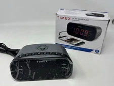 New Open Box Timex AM/FM Dual Alarm Clock Radio with Battery Backup