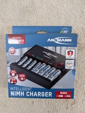 Ansmann Powerline 8 Traveller Battery Charger For NiCd, NiMH AA, AAA 8 Cell