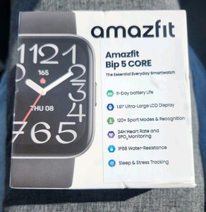 Amazfit Bip 5 Core Smartwatch Bluetooth compatible W/ iOS & Androïde. NIB A2324