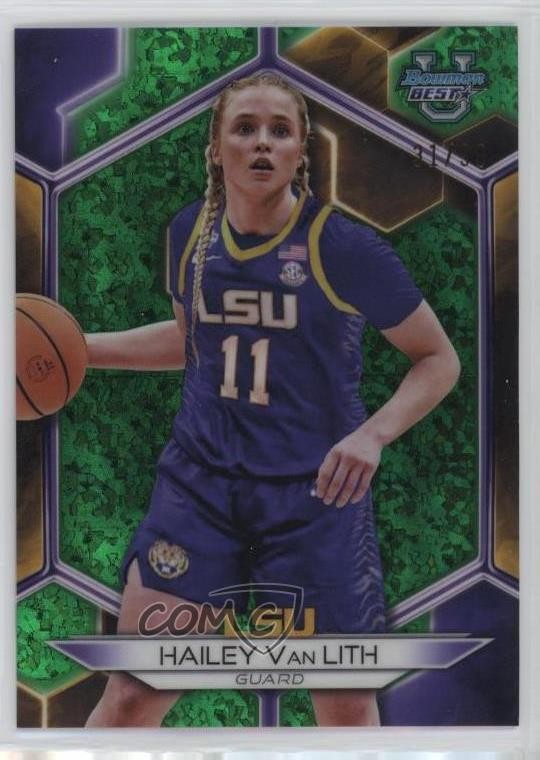 2023-24 Bowman U Best Green Mini-Diamond Refractor 31/99 Hailey Van Lith #45 5i3