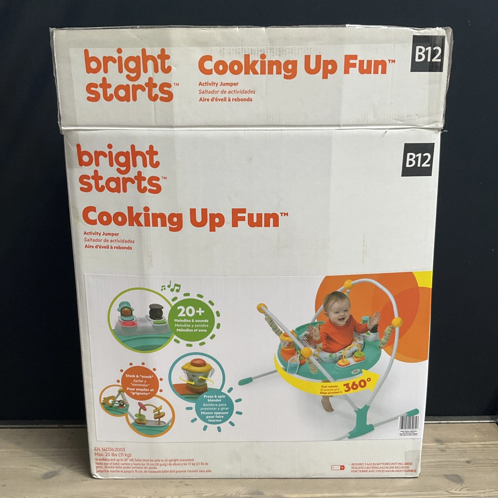 Bright Starts Cooking Up Fun Baby Activity Jumper With Lights & Sounds - Boxed