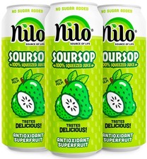 NILO Soursop Juice 100 Real Guanabana Soursop Graviola NO Sugar added 12 Pack