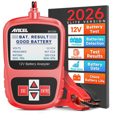 Ancel Bst200 Car Battery Tester 12V Battery Load Tester 100-1100 Cca Automotive