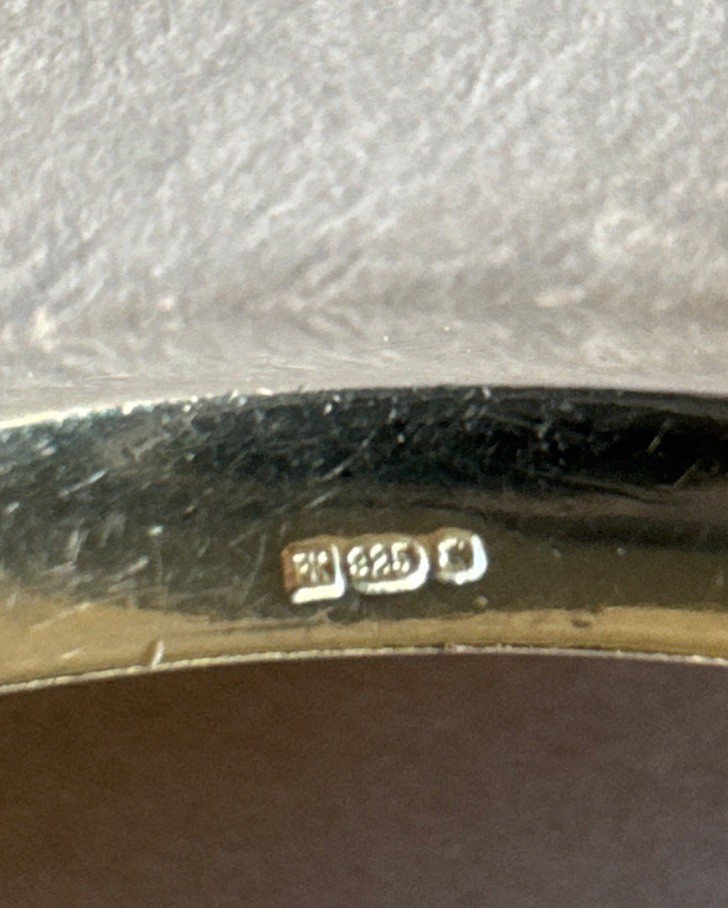 Sterling Silver 925 Hinged Bangle Simple Design S… - image 5