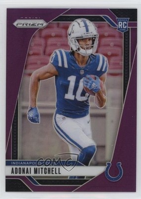 2024 Panini Prizm Rookies Purple 90/125 Adonai Mitchell #303 Rookie RC 13lw