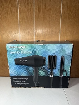 Babyliss Pro Porcelain Ceramic Limited Edition Dryer+Triple Waver+Curling Iron