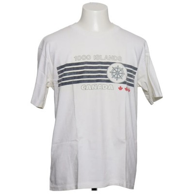 Attraction, T-shirt, Größe: L, model: 609, Weiß/Blau/Rot, Baumwolle #q0H