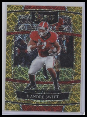 D'Andre Swift 2022 Select Draft Picks #35 Gold Lazer Prizm Georgia Bulldogs
