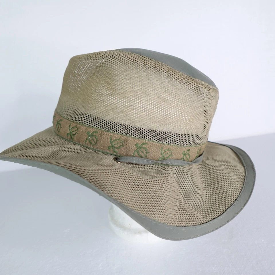 Dorfman Pacific Sombrero Vaquero Malla Correa Trasera XL Exterior Tortuga Banda Para Hombres Western Foto 4 de 4