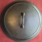 Vintage WAGNER #8 Unmarked Cast Iron Dutch Oven Cover/LID Sawtooth Pat. RESTORED