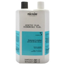System 3 Kit by Nioxin for Unisex - 33.8 oz Shampoo, Conditioner