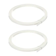 Plastic Binding Purfling Strips 1650x7x1.5mm for Guitar White 2 Pack