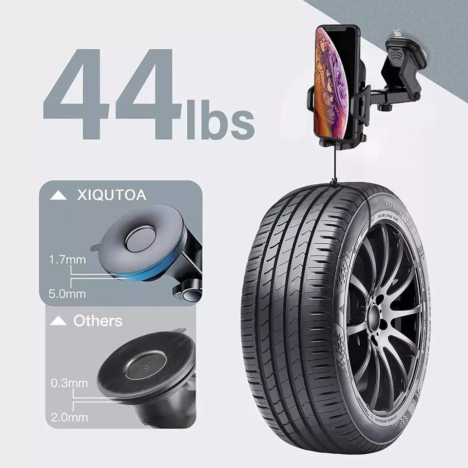 Car Phone Holder Universal Mount Mobile iPhone Windscreen Dashboard or Air Vent - Image 3 of 4