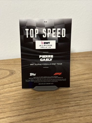 2025 Topps Chrome Formula 1 F1 Pierre Gasly Top Speed Insert #TS-8 - Bild 2 von 2