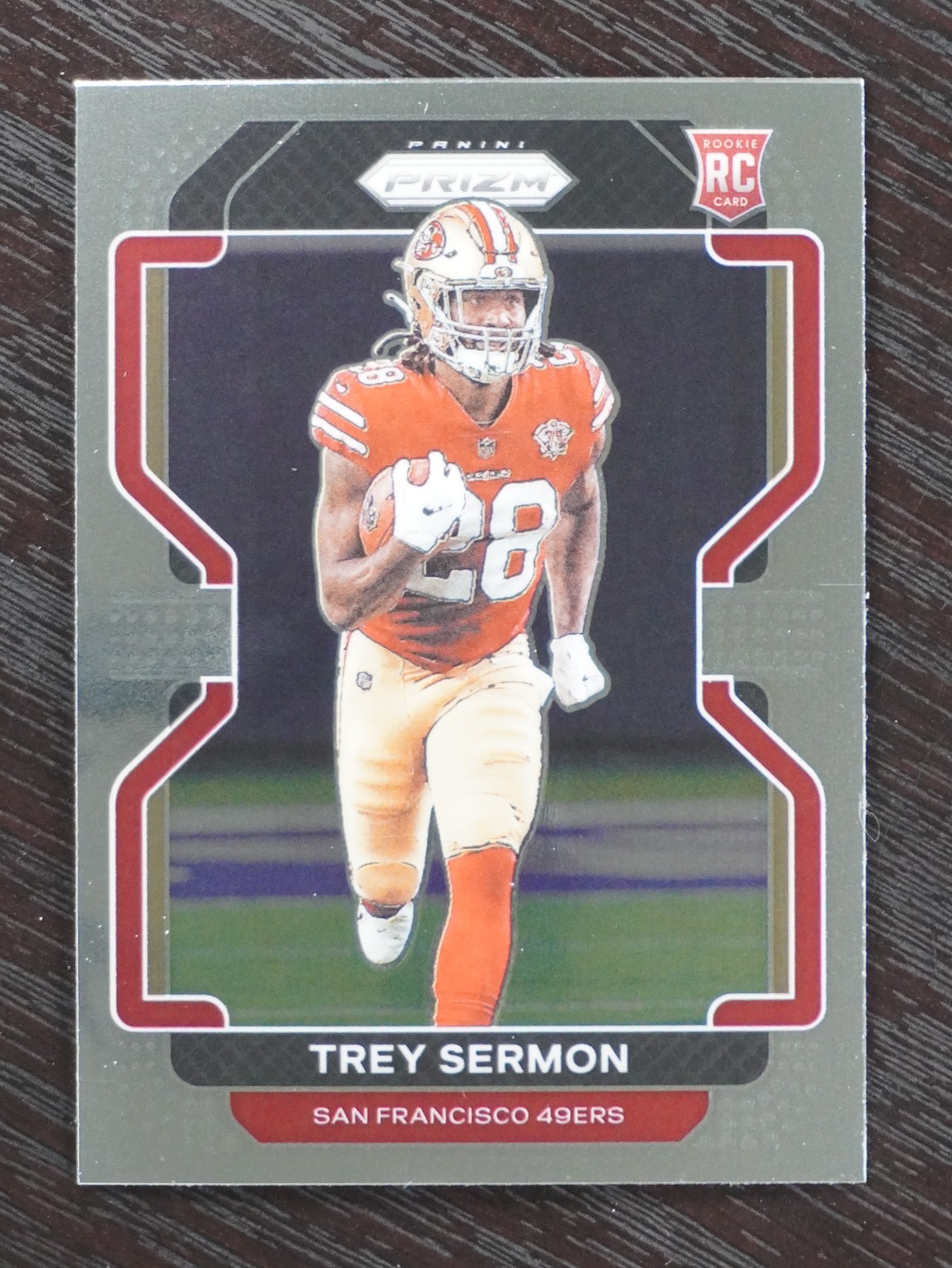2021 Panini Prizm Trey Sermon Rookie #354 San Francisco 49ers