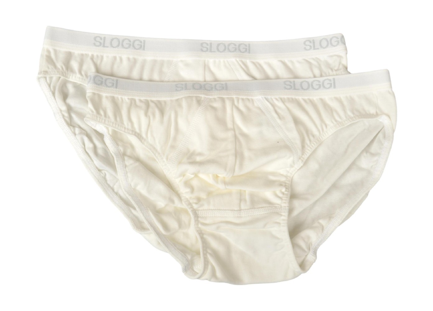 SLOGGI Herren Slips 2er-Pack Stretch-Baumwolle sichtbarer Gummizug Artikel BASIC