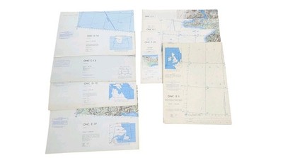 1965-74 ONC Aviation Maps Lot C-1 C-13 D-1 D-16 E-1 F-20 D-15 E-19 UK Iceland C