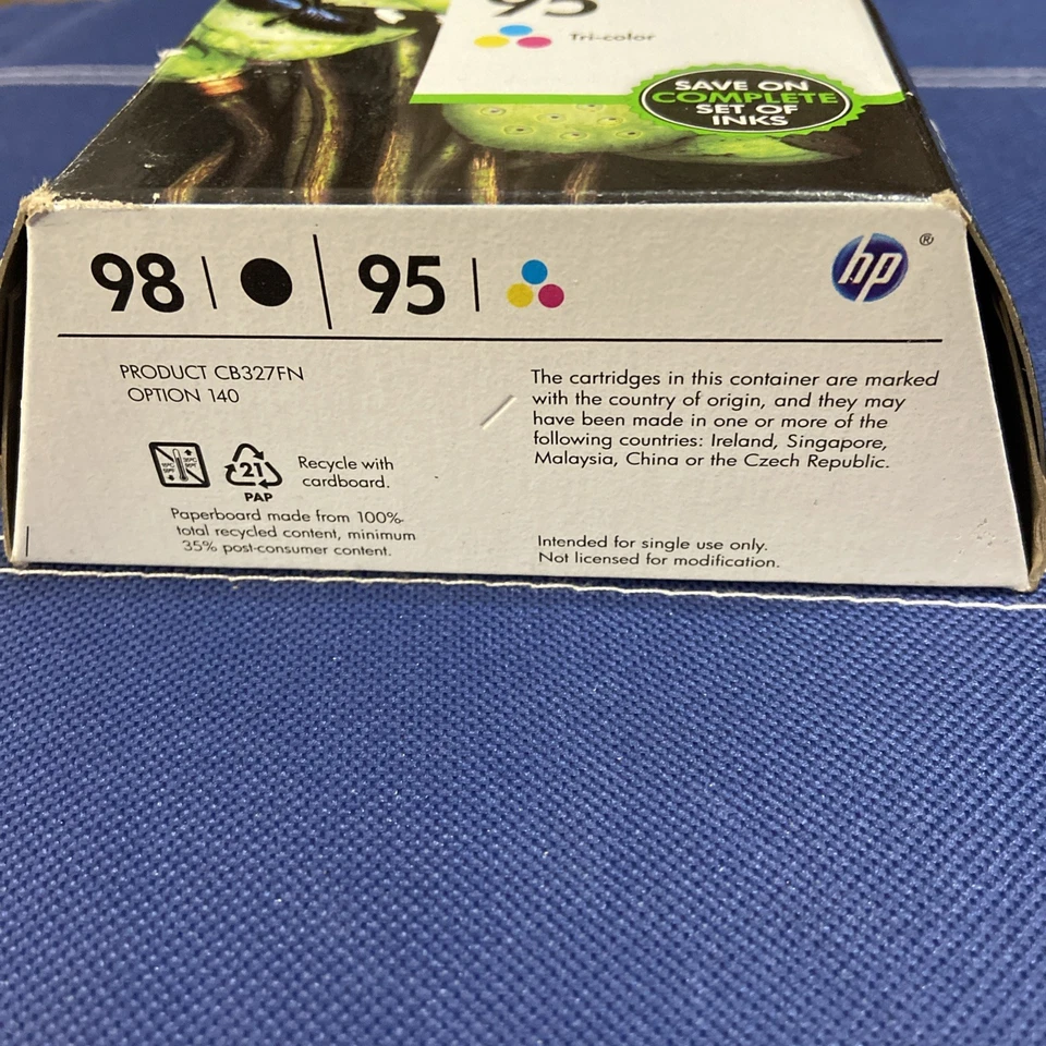 Paquete combinado genuino HP 95 y 98 tinta negra y tricolor NUEVO SELLADO caducidad 07/2018 Foto 4 de 4