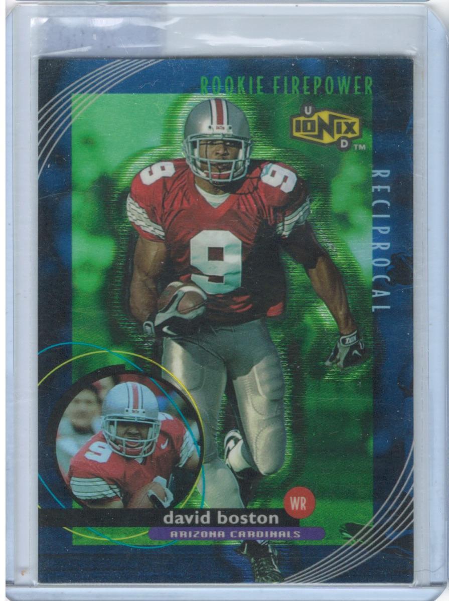 David Boston 1999 UD Ionix #R75 Reciprocal Arizona Cardinals