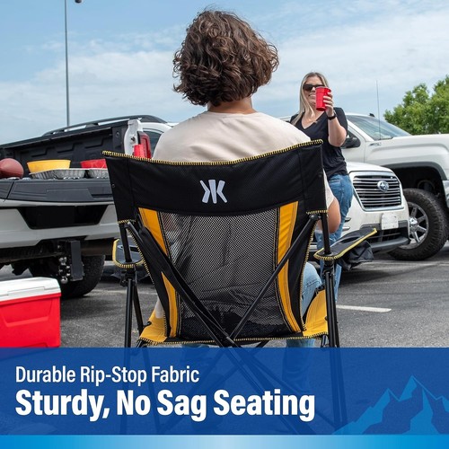 Silla Plegable Pittsburgh Steelers - Capacidad 300 lb y Diseño de Doble Cerradura - Imagen 8 de 10