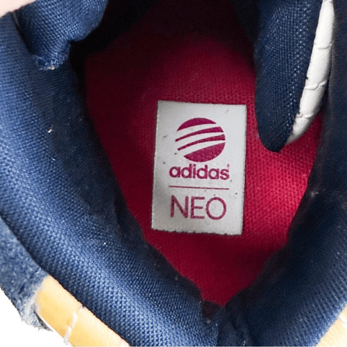 Adidas NEO Navy Blue Wedge Sneakers Women’s 6.5 Retro High-Top Hidden Heel - Picture 8 of 10