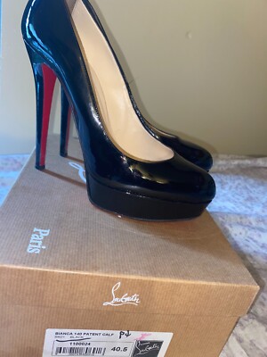 Christian Louboutin BIANCA 140 Patent leather black Size Christian Louboutin BIANCA 140 Patent leather black Size
