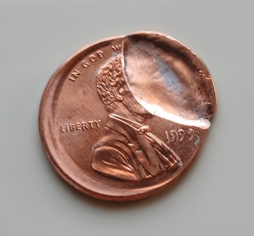 1999 Broadstruck Brockage ERROR PENNY NICE UNCICULATED