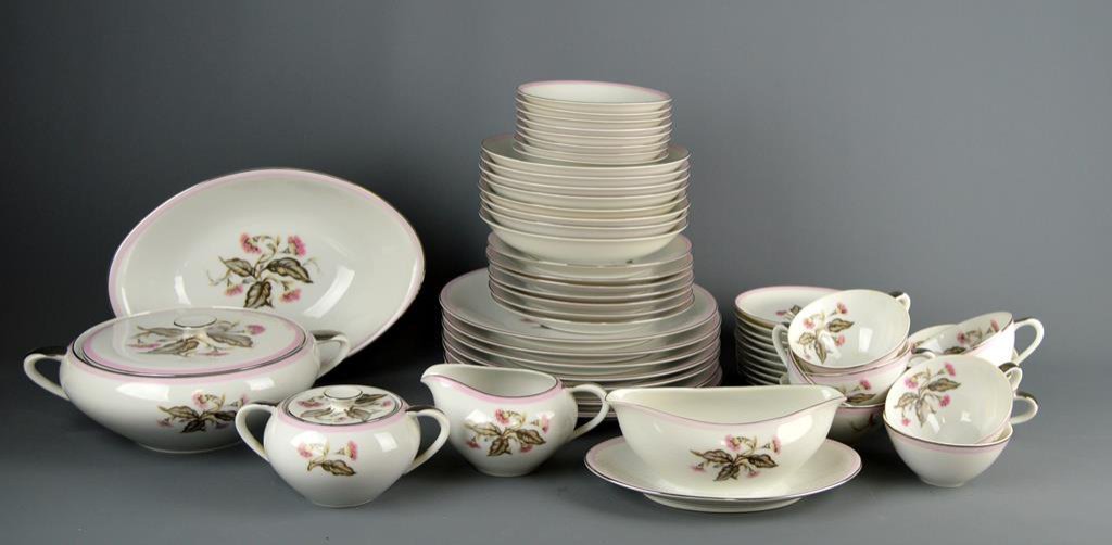 50's Symphony Japan 54 Piece Fine China Dinnerware: Setting for 7
