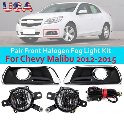 Fog Light Lamp Cover Wiring Switch Kit For Chevy Malibu 2012-2015