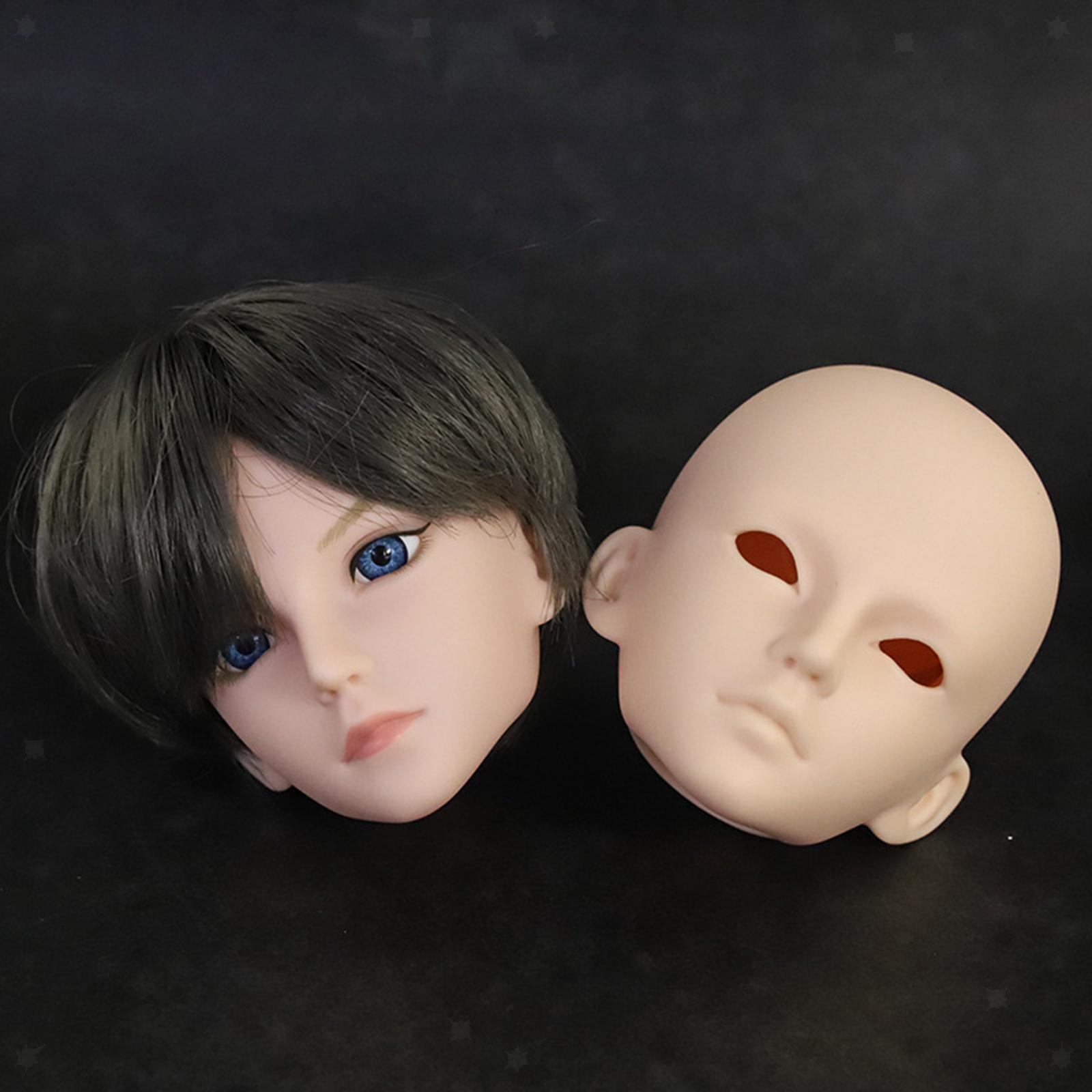 1/3 BJD Male Doll Head No Makeup Single Head Normal Skin for Practice Makeup