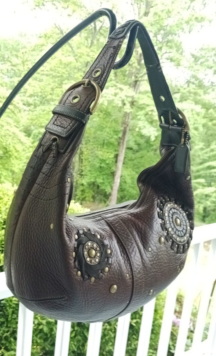 Coach 10063 Vintage Mia Brown Soho Leather Shoulder Bag/Hobo w