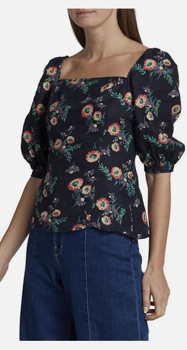 Polo Ralph Lauren Stan Floral Puff-Sleeve Blouse 4 $248