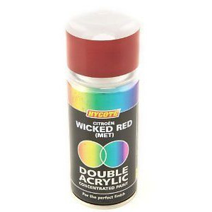 Hycote Citroen Wicked Red Metallic 150ml Double Acrylic Spray Paint Aerosol