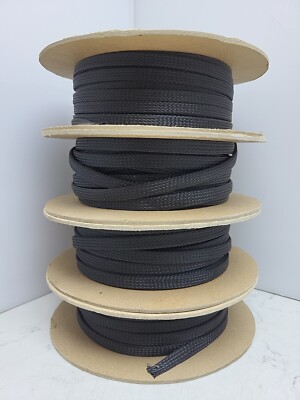4 Pack 100' Rolls SPC Technology 8465-0230 3/8'' Expandable Cable Sleeving Cover