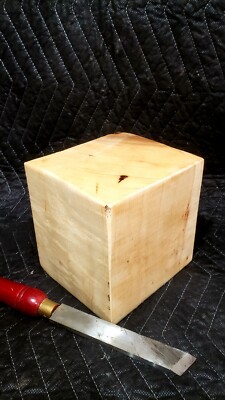 NICE 6''×6''×6'' White  Maple lathe Turning Blanks. Vase blanks Carving Wood Blocks