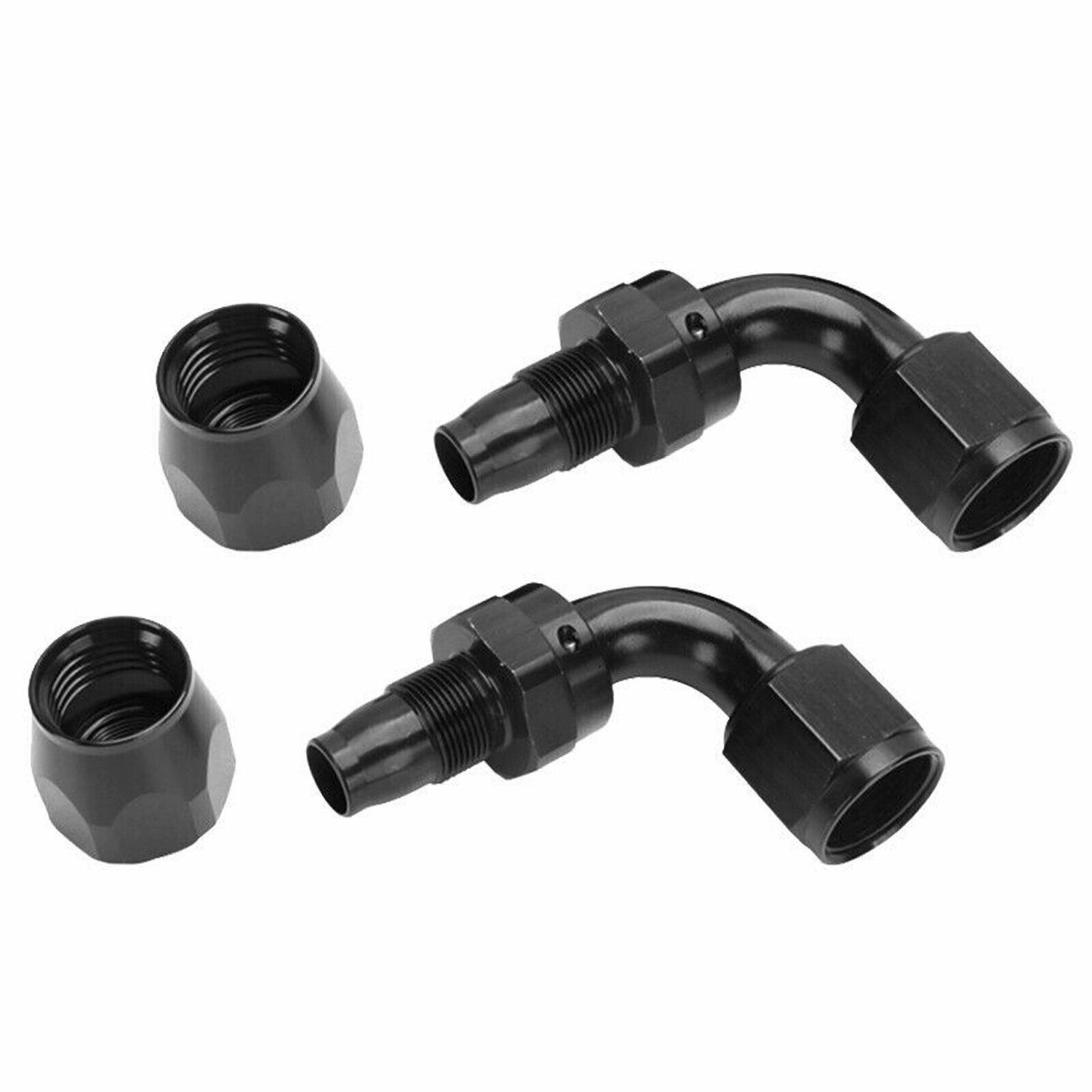 10/20ft 4AN 6AN 8AN Nylon Braided Gas Oil Fuel Line +Swivel End Fitting