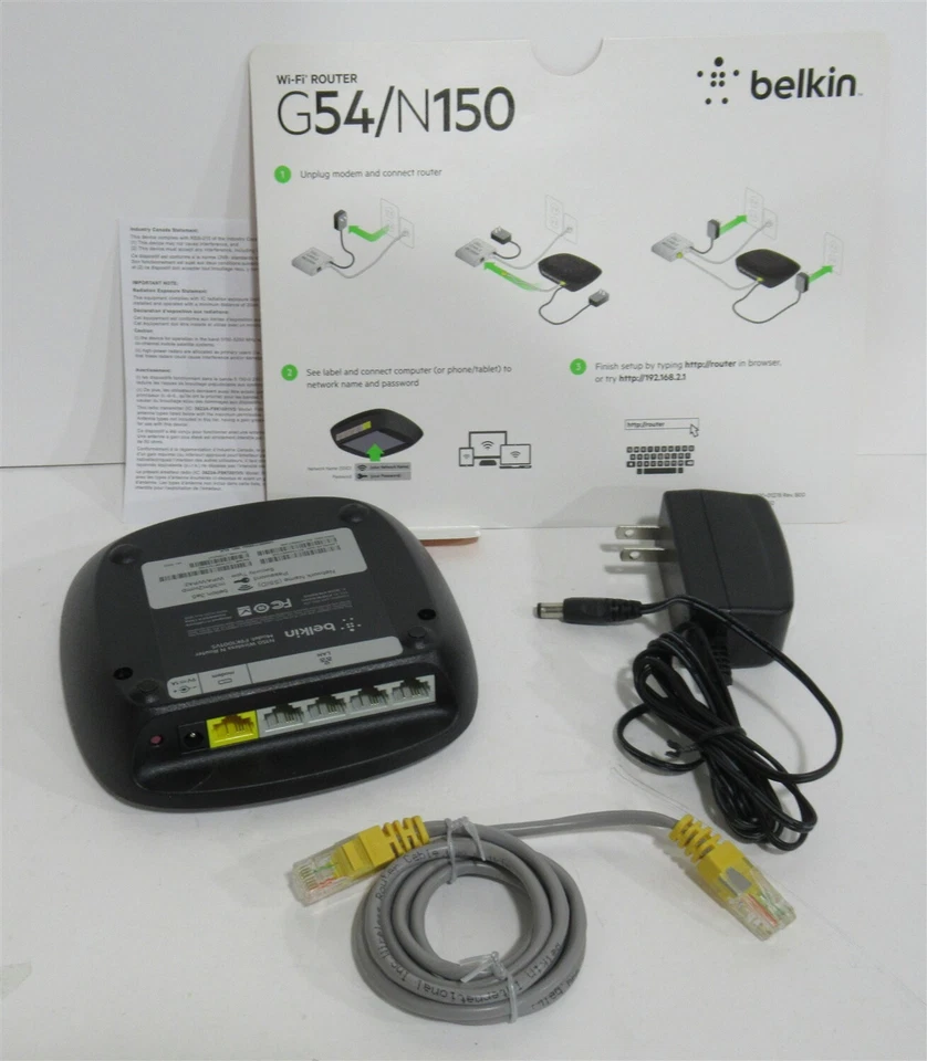 Belkin N150 150 Mbps 4-port 10/100 Wireless Wi-Fi Router - Image 4 of 4