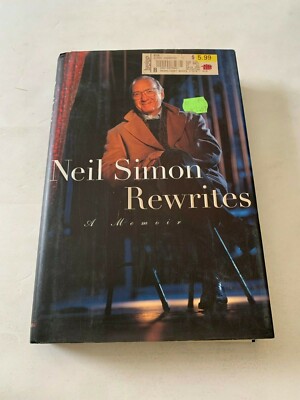 1996 Neil Simon Rewrites A Memoir Hardcover With Dust Jacket