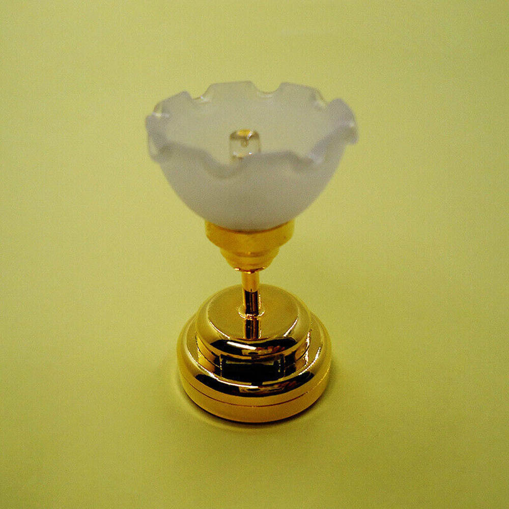 1:12 Dollhouse Lights Miniature Living Room Ceiling Light Battery Operated Lamp