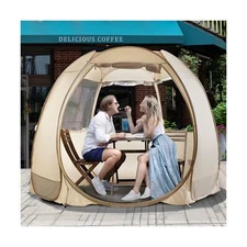 LEEDOR Pop Up Screen House Tent, UPF 50+ and Windproof Dome Outdoor Canopy Te...