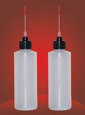 2-4 OZ bottles with stainless needle tip for Any Clock/Parts Oil