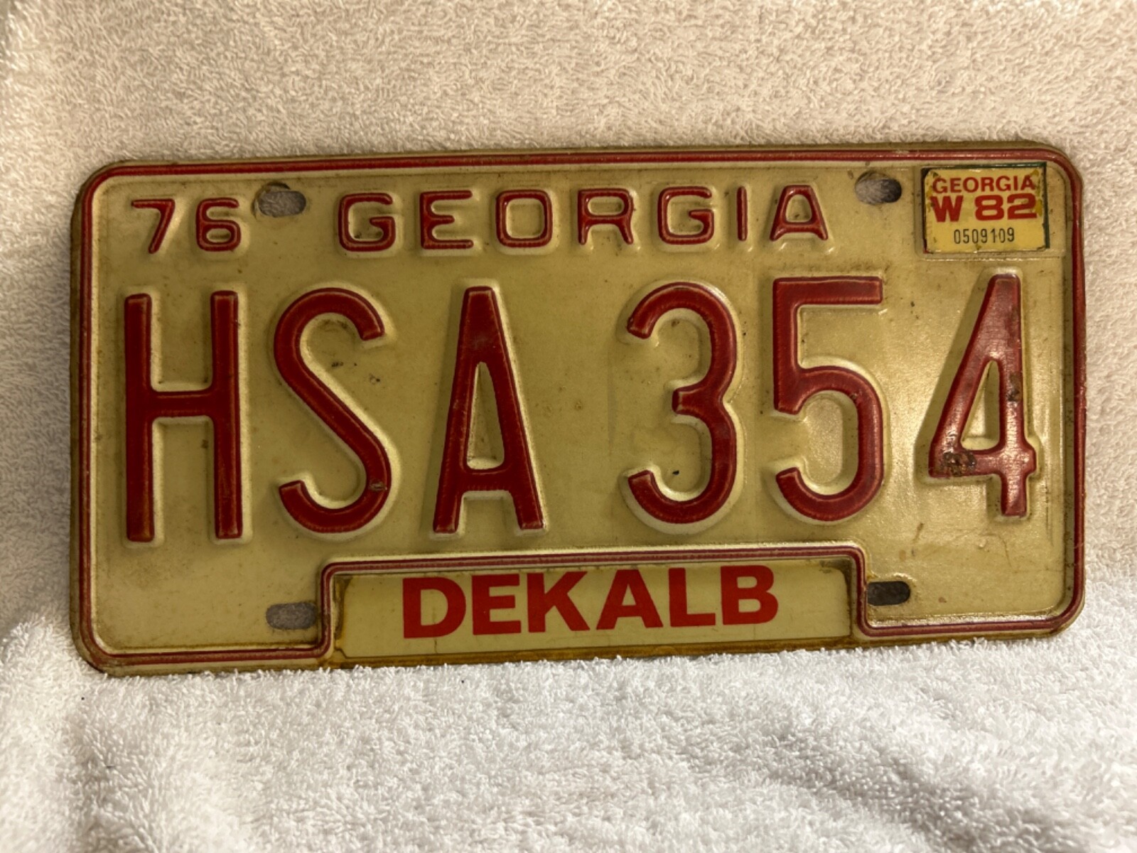 Vintage 1976 License Plate Dekalb eBay