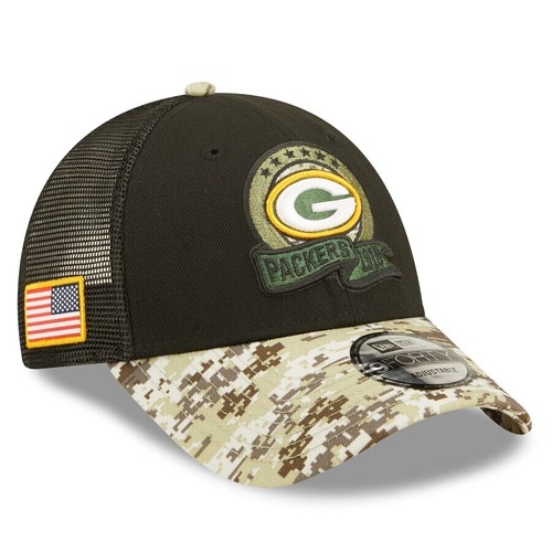 New Era 9Forty Snapback Trucker Cap – Green Bay Packers, Marrone, Taglia Unica, Retro In Rete - 3