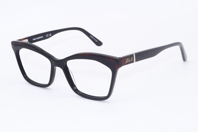 NEW KARL LAGERFELD KL6117 017 BROWN BLACK AUTHENTIC DESIGNER EYEGLASSES 53-16