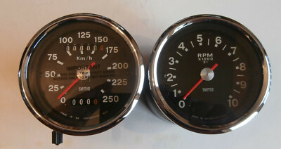 Bsa A50 A65 Schwarzes Gesicht Tacho 3:1 Verhältnis 1971-72 Rsm3003/14