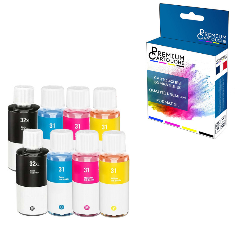Cartouche HP 32 XL et 33 encre pour imprimer les dossiers scolaires et photos en famille